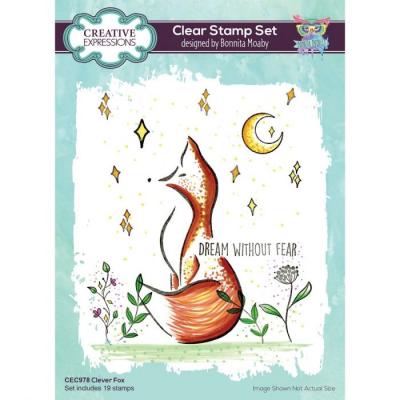 Creative Expressions Clear Stamps - Clever Fox